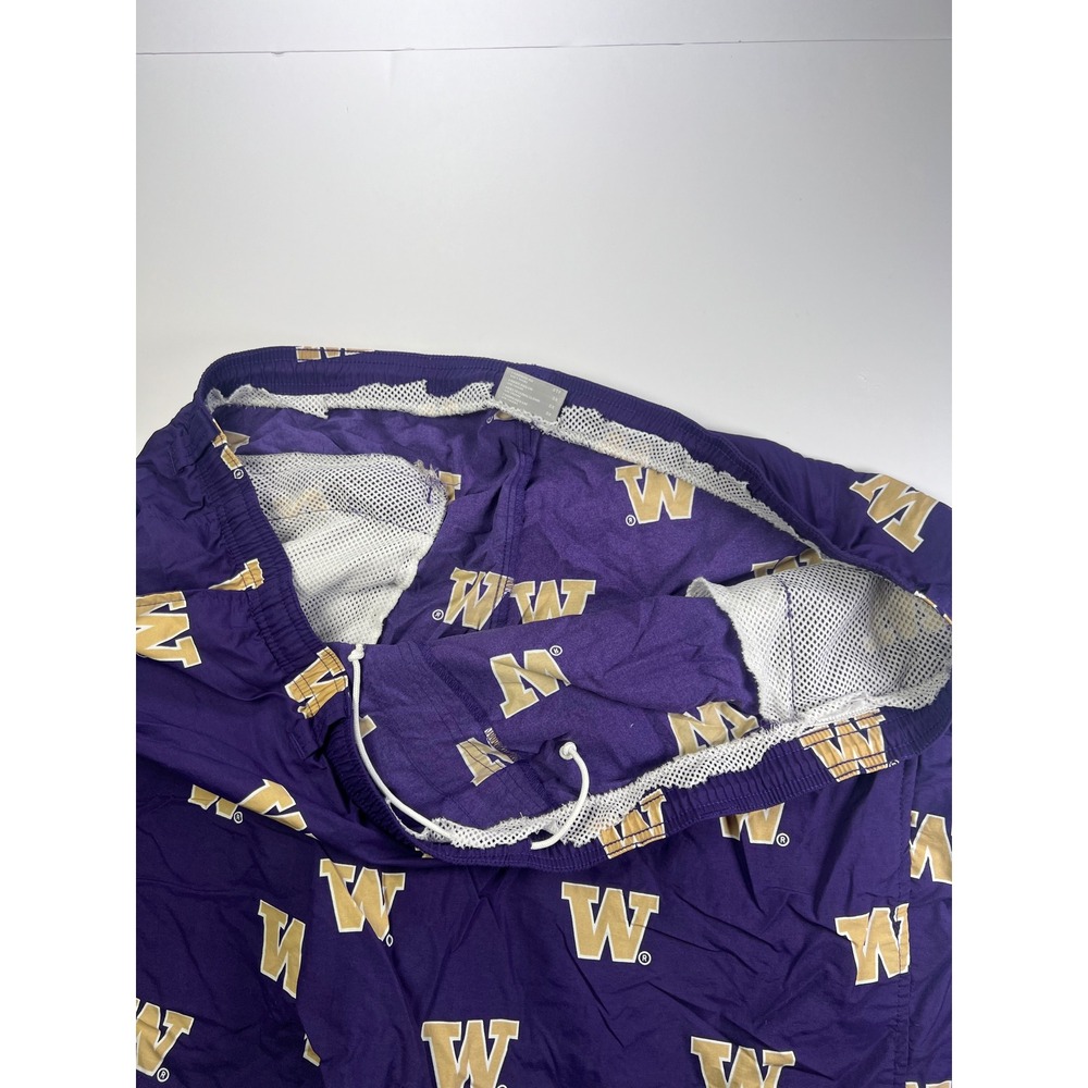 Columbia PFG Shorts Mens 3X Purple Washington Huskies Omni-Shade Logo Print - Picture 6 of 7
